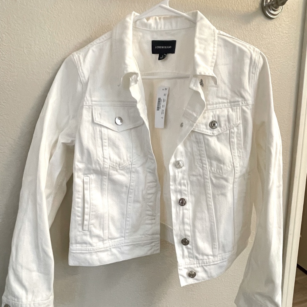 NWT J Crew white demon jacket
